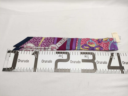 HERMES Twilly Pink Scarf with Tag