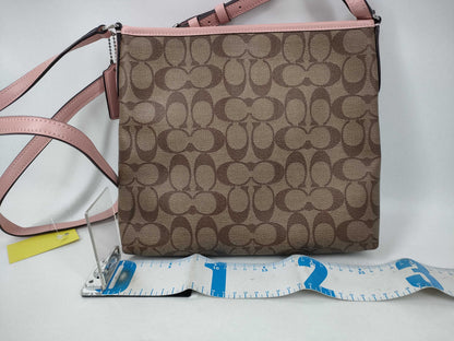 COACH Signature F29210 Shoulder Bag Brown x Pink