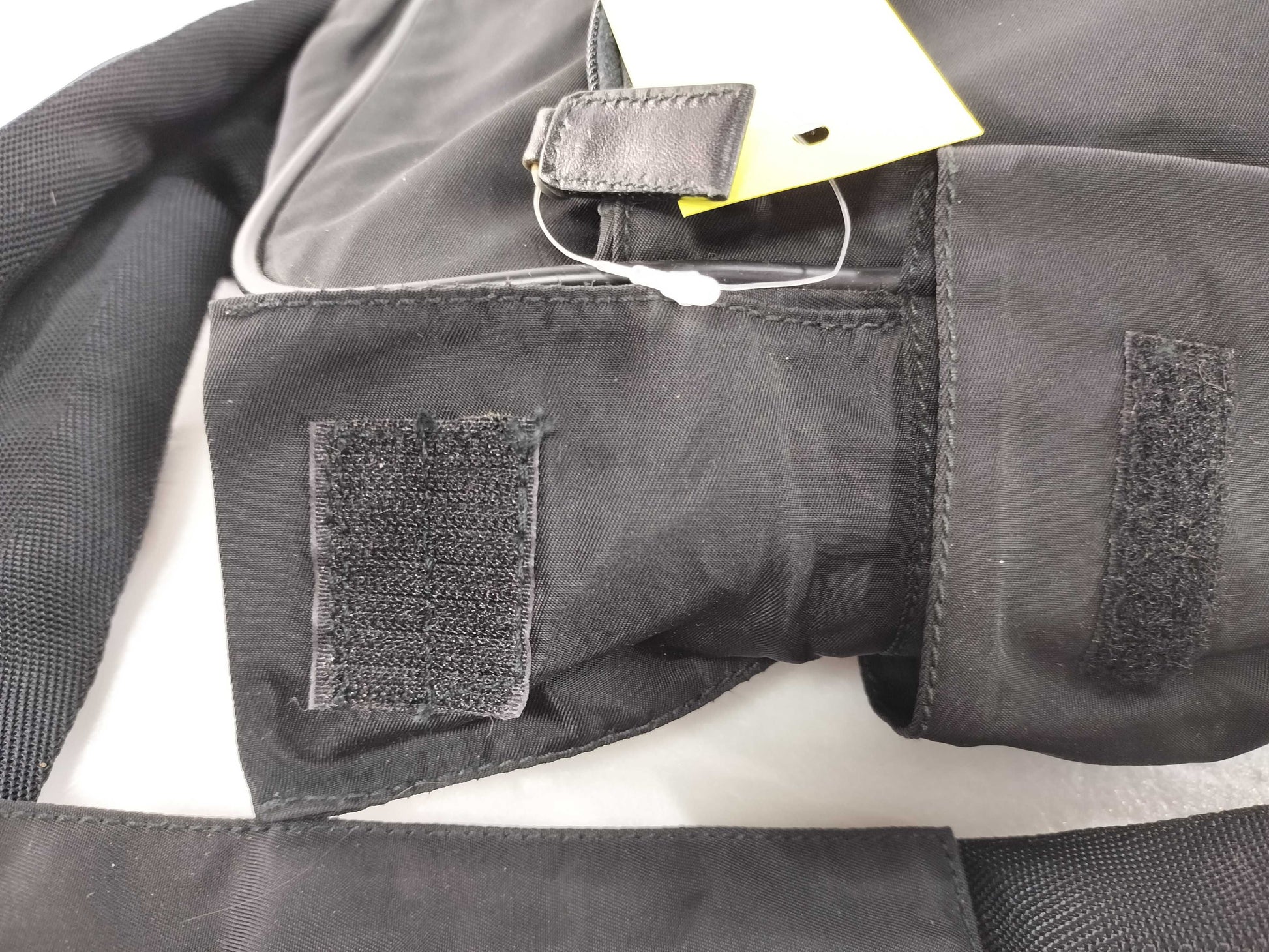 PRADA Nylon Tessuto Crossbody Shoulder Bag with Side Triangle Plate