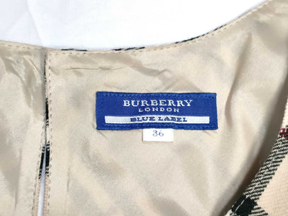 BURBERRY Blue Label Nova Check Dress Sleeveless Dress