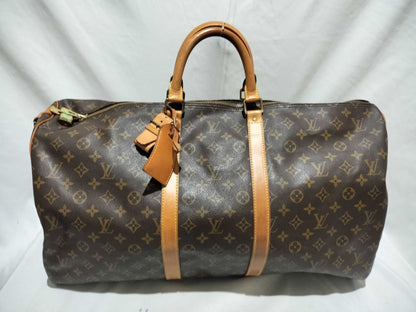 LOUIS VUITTON Monogram M41414 Keepall Bandouliere 55 Boston Bag