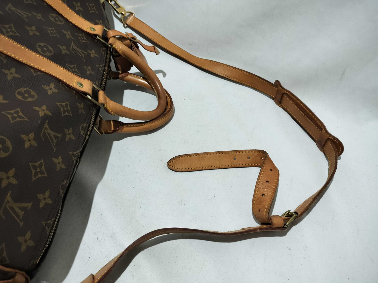 LOUIS VUITTON Monogram M41414 Keepall Bandouliere 55 Boston Bag