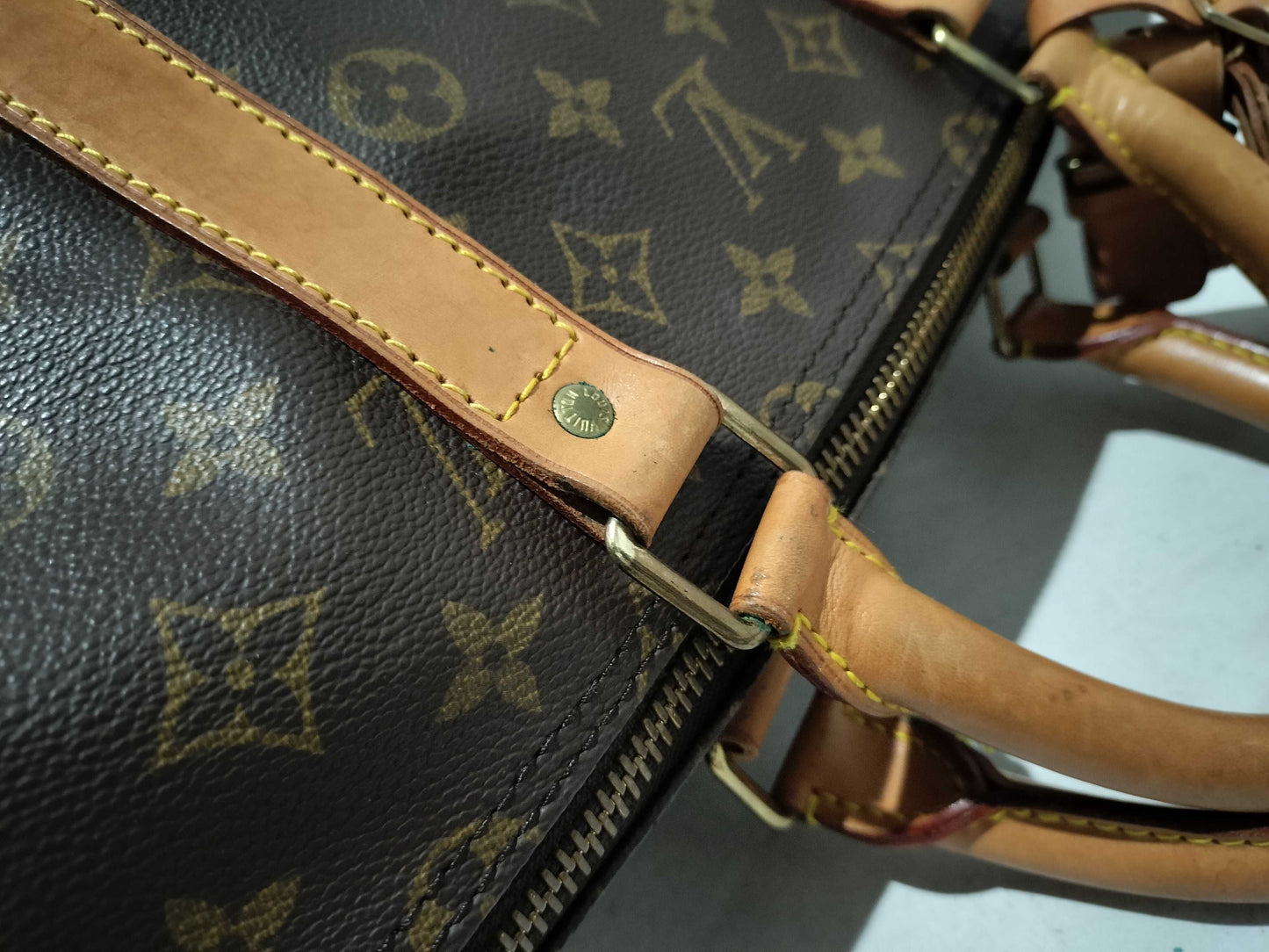 LOUIS VUITTON Monogram M41414 Keepall Bandouliere 55 Boston Bag