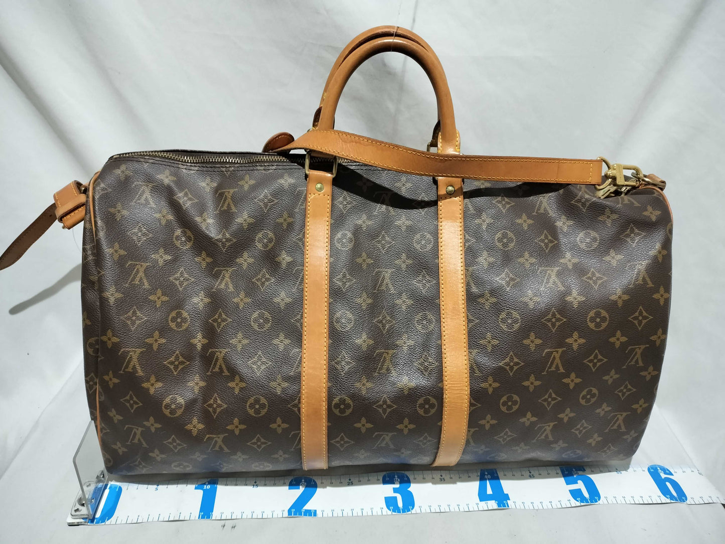 LOUIS VUITTON Monogram M41414 Keepall Bandouliere 55 Boston Bag