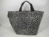 Herve Chapelier Nylon Boat-Shaped Leopard Print Tote Bag