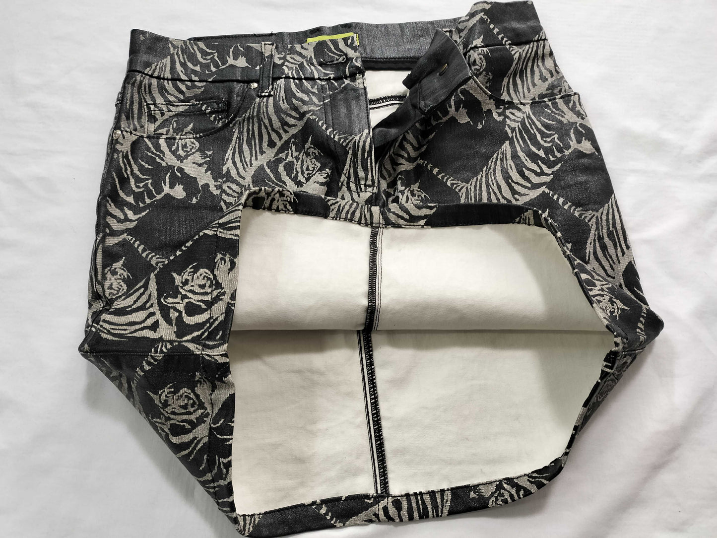 VERSACE Tiger Print Mini Skirt