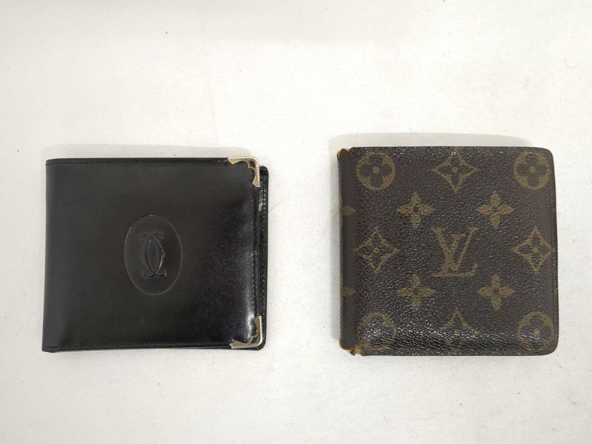 Cartier and Louis Vuitton Bifold Wallet Set