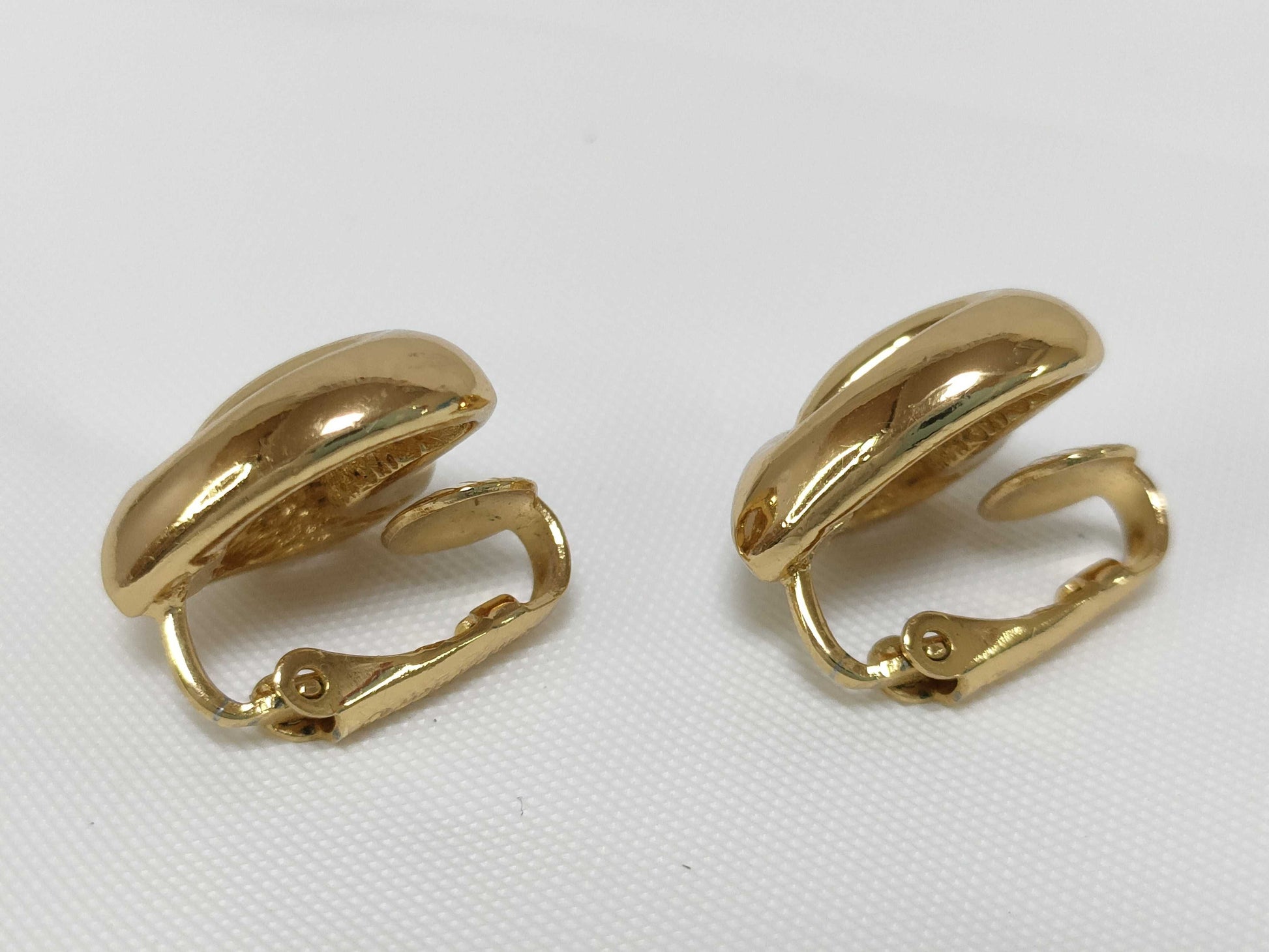 Dior Heart CD Logo Gold Color Earrings