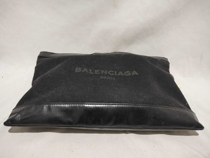 BALENCIAGA Canvas Clutch Bag Black 373840 Clutch Bag