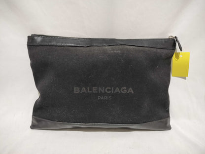 BALENCIAGA Canvas Clutch Bag Black 373840 Clutch Bag