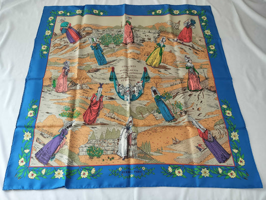HERMES Carre COSTUMES DES DEPARTEMENTS Scarf
