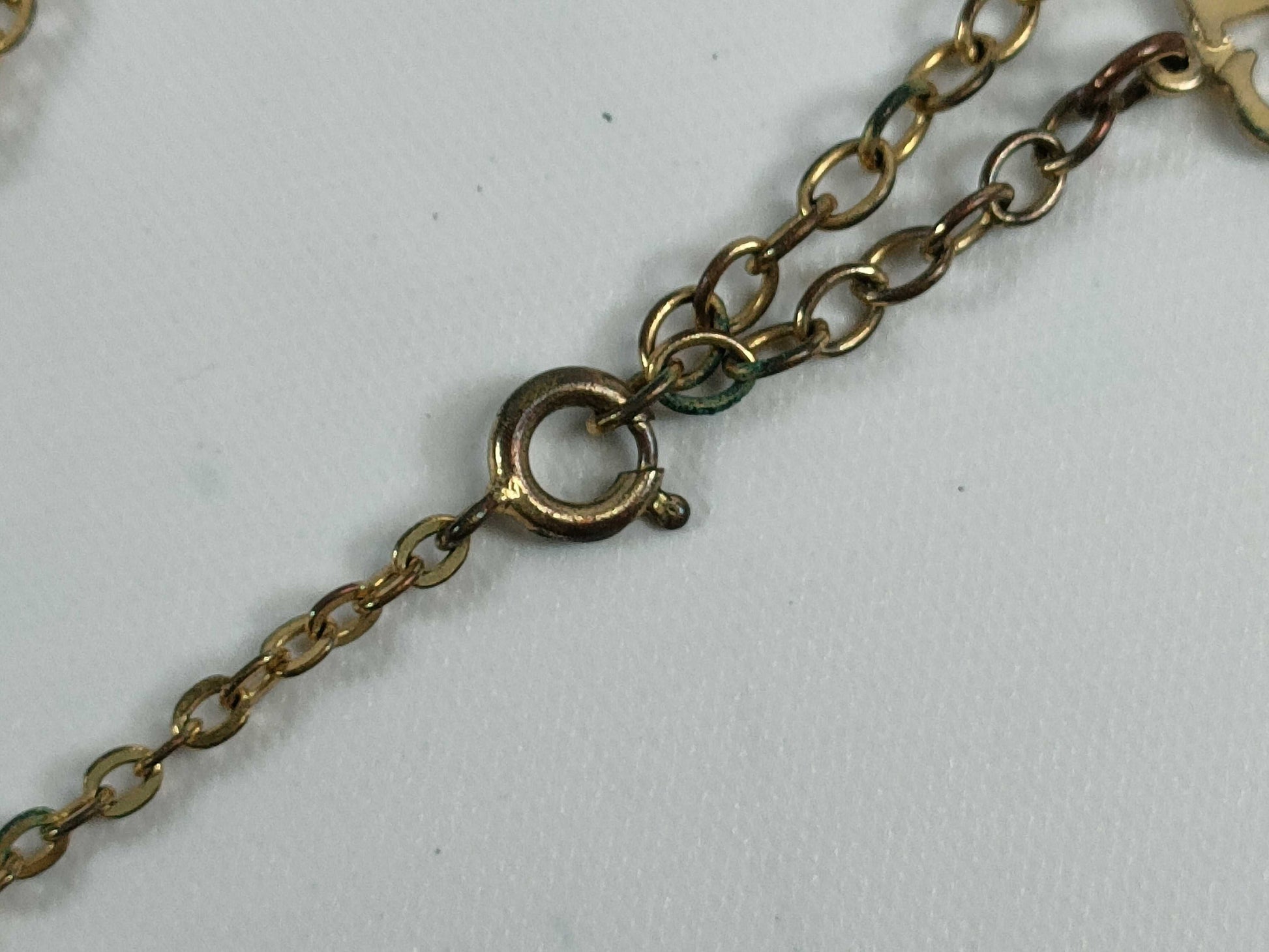 Dior logo gold necklace