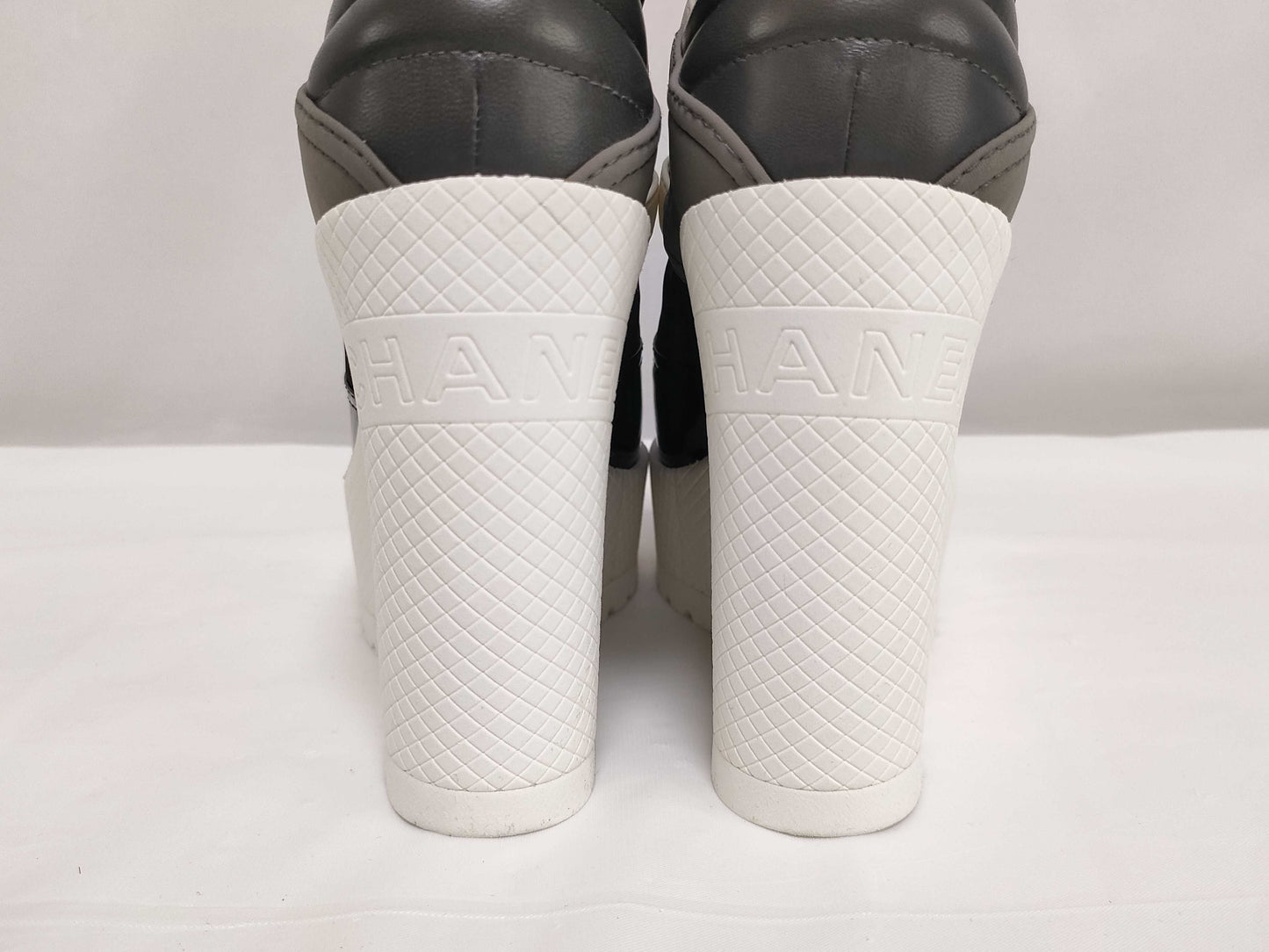  CHANEL G35284 Logo Engraved Coco Mark Wedge Sole 36C Other Shoes