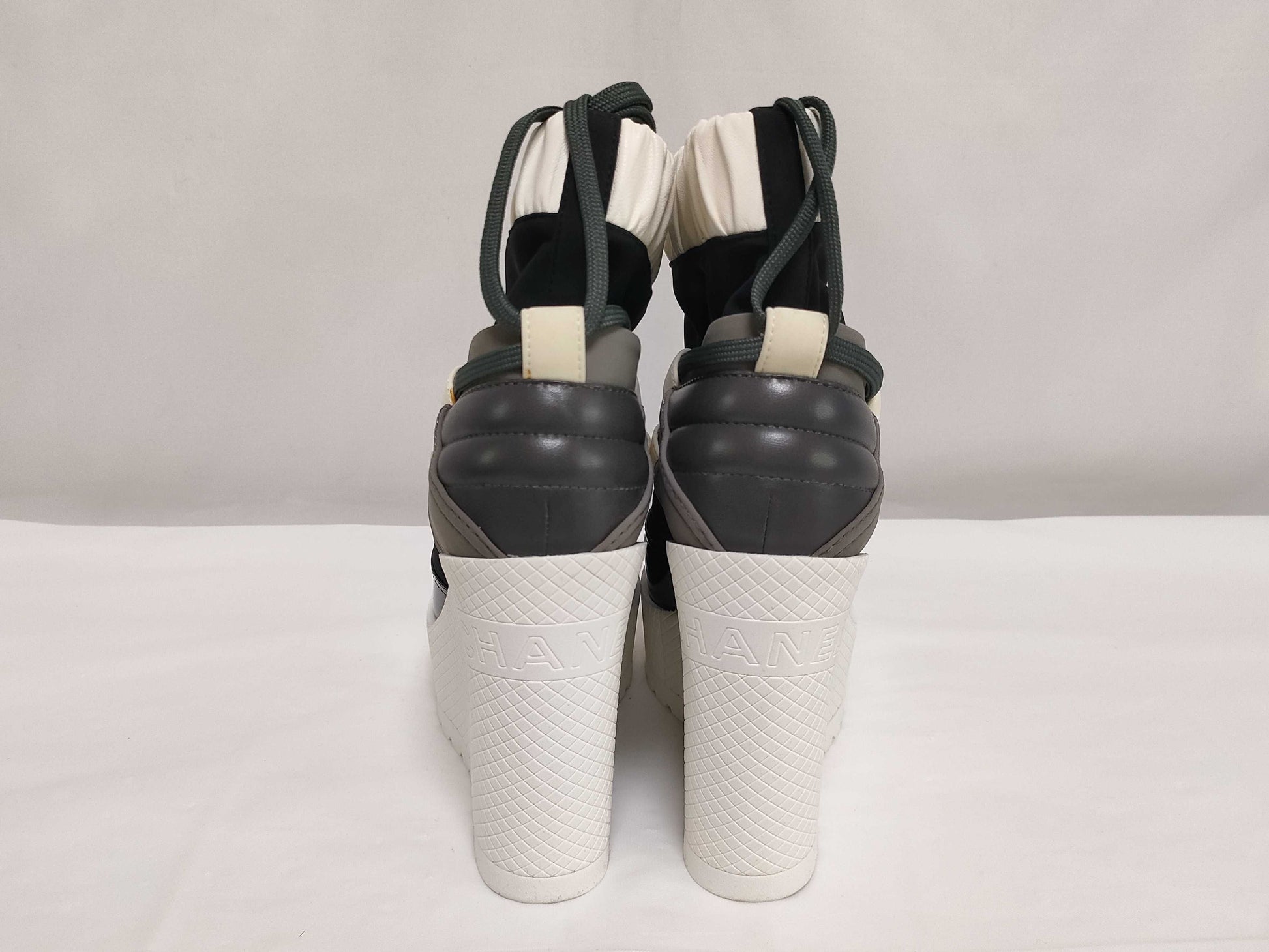  CHANEL G35284 Logo Engraved Coco Mark Wedge Sole 36C Other Shoes