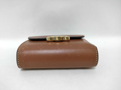 CELINE Trim Off Leather Wallet