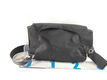 PRADA nylon body bag with triangle logo shoulder bag