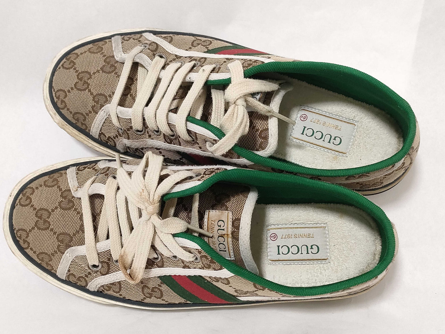 GUCCI GG Canvas Sherry Line Sneakers