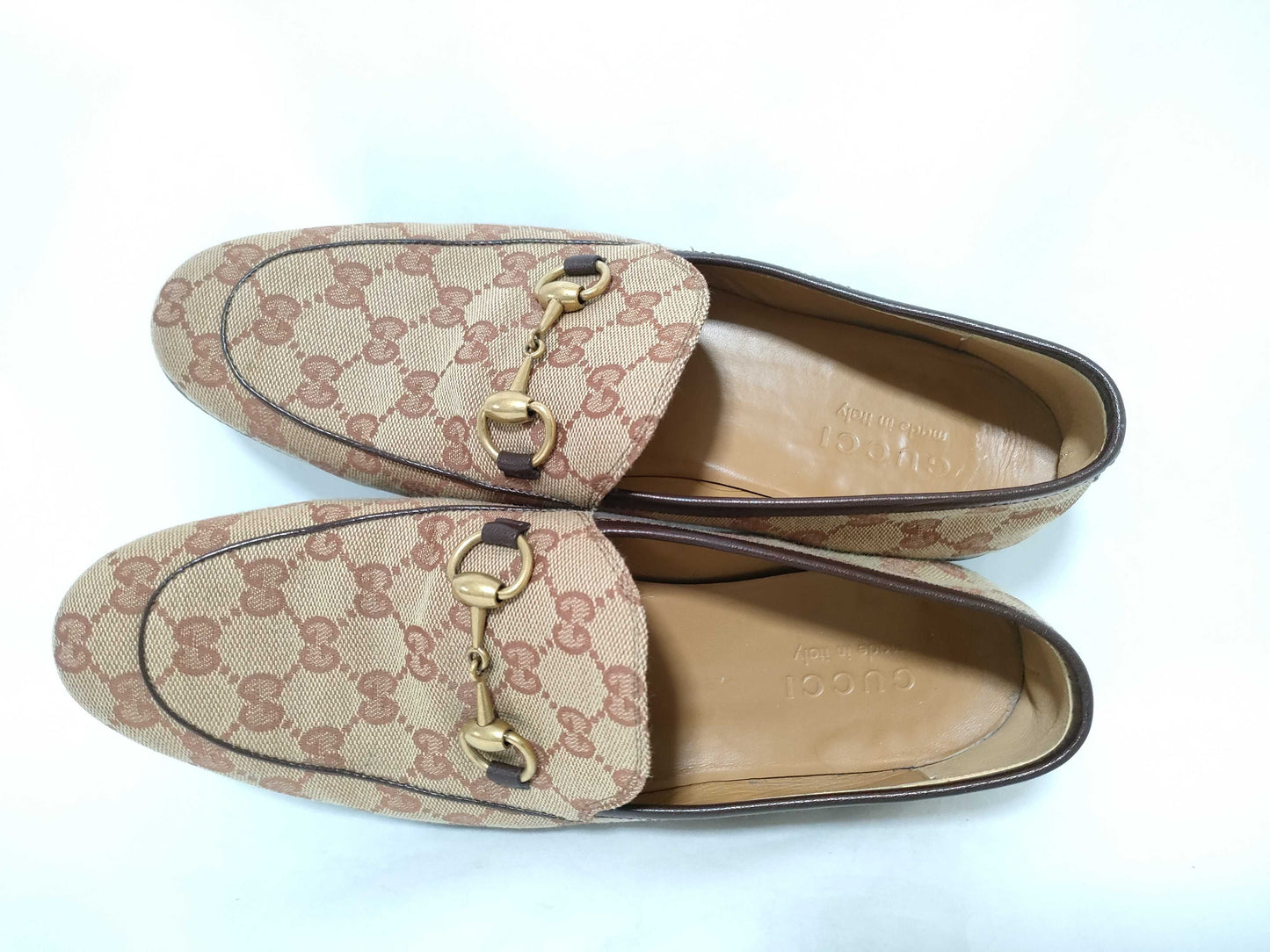 GUCCI GG Canvas GG Canvas Jackie Hardware Loafers Loafers