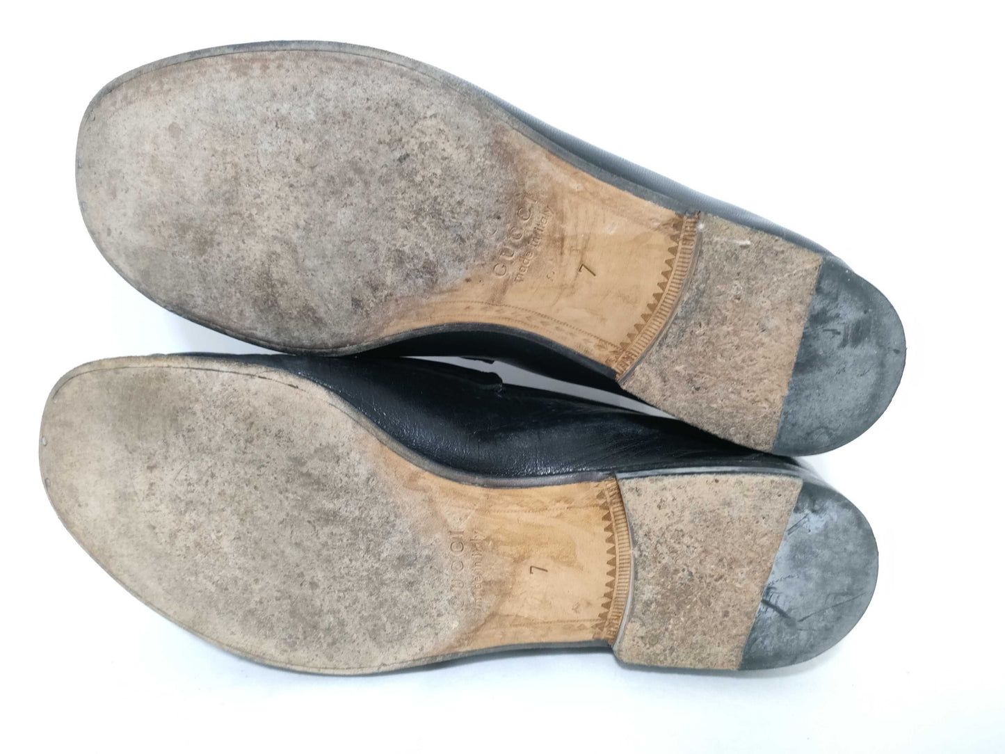 GUCCI Jackie hardware tweed loafers