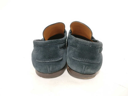 GUCCI Jackie hardware suede loafers business shoes