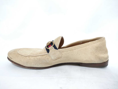 GUCCI Jackie Hardware Suede Loafers