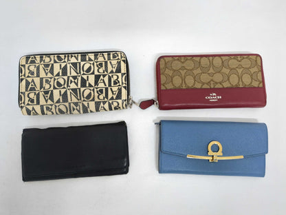 COACH Signature Long Wallets including Ferragamo/Burberry and other brands