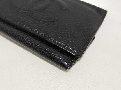 CHANEL Caviar Skin Key Case Key Case/Key Holder