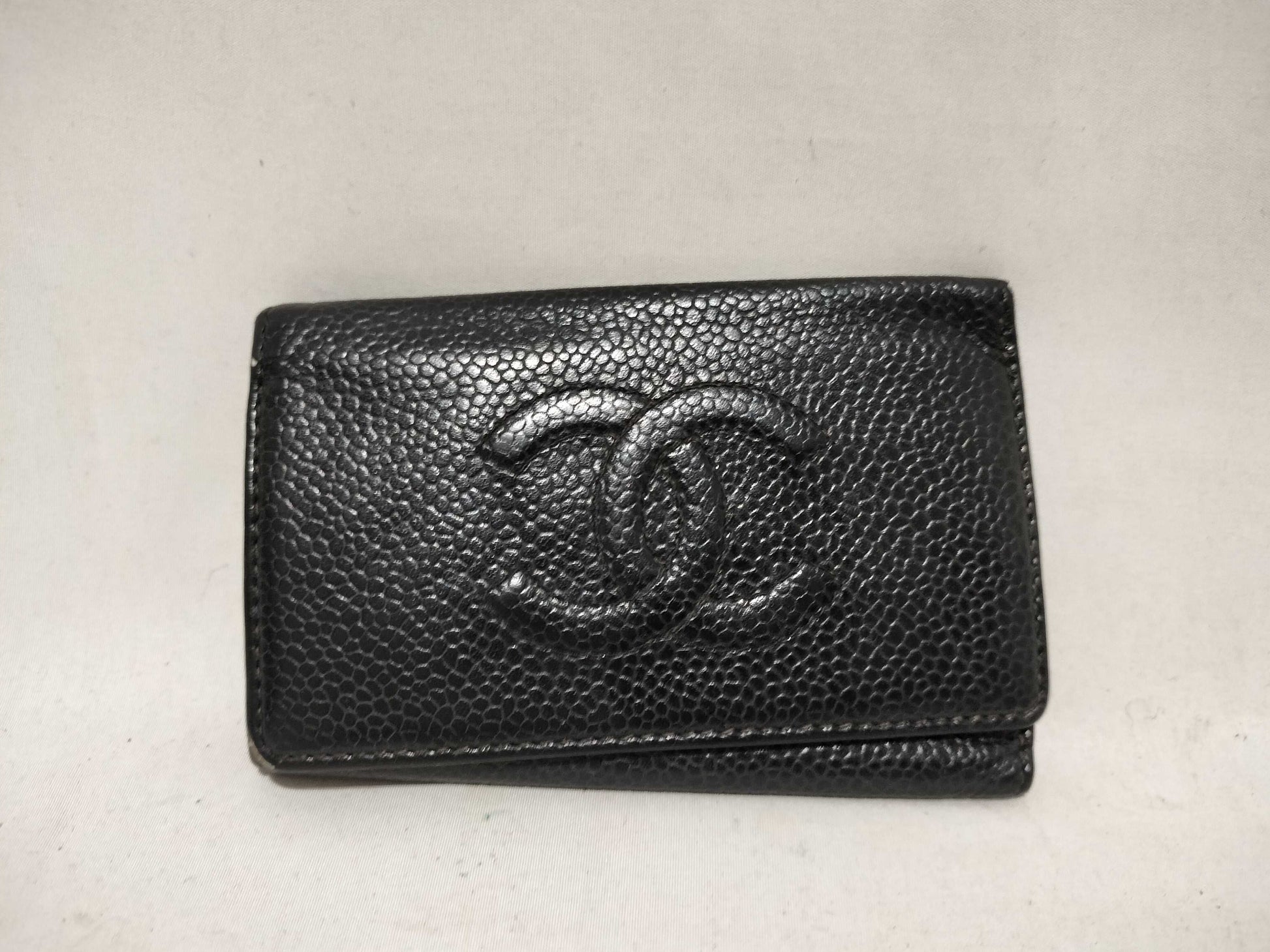 CHANEL Caviar Skin Key Case Key Case/Key Holder