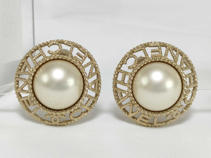 CHANEL A19P Coco Pearl Logo Earrings