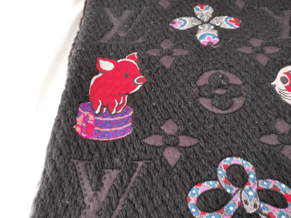 LOUIS VUITTON Monogram Echarpe Logomania Superstation Scarf