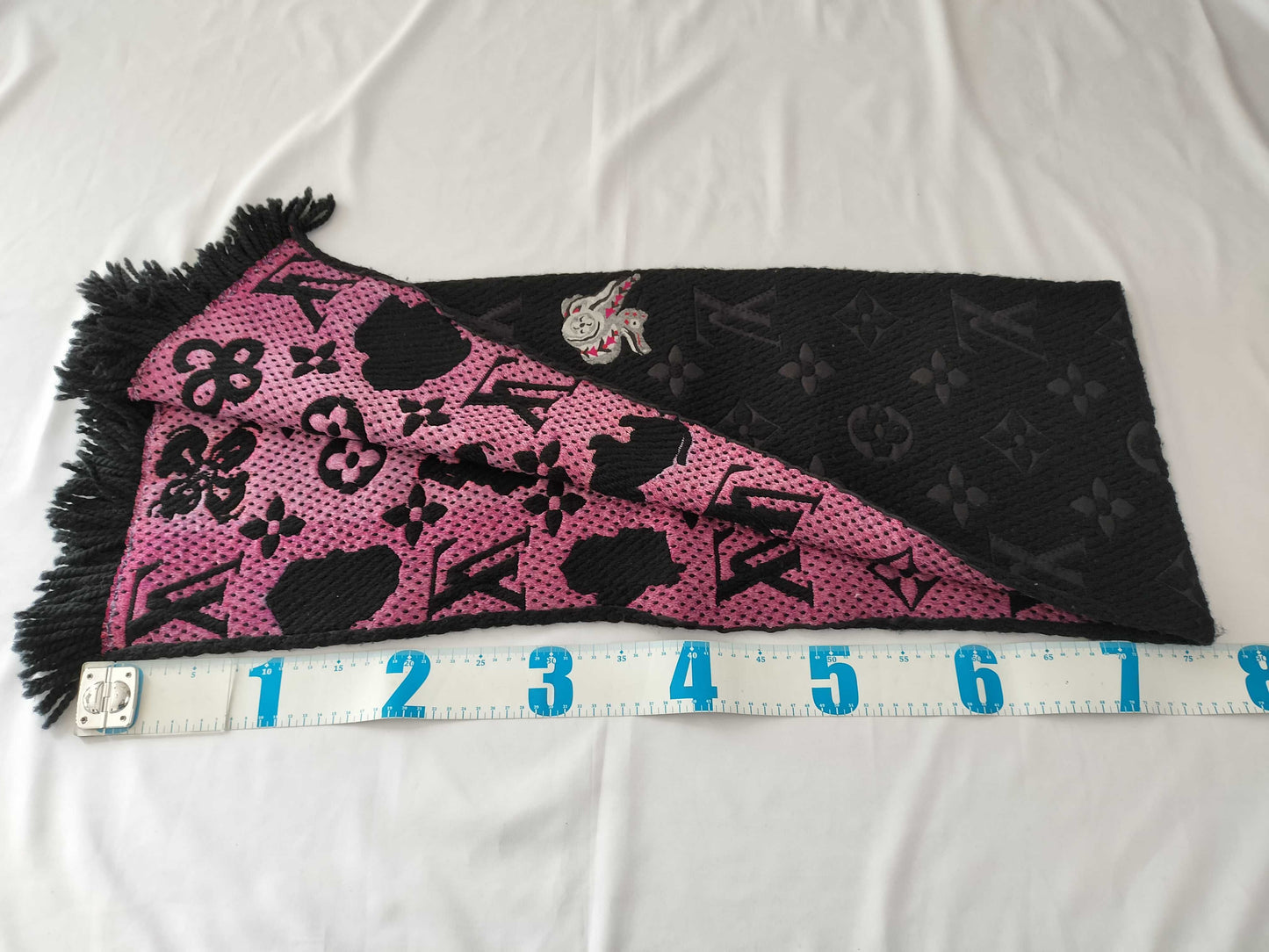 LOUIS VUITTON Monogram Echarpe Logomania Superstation Scarf