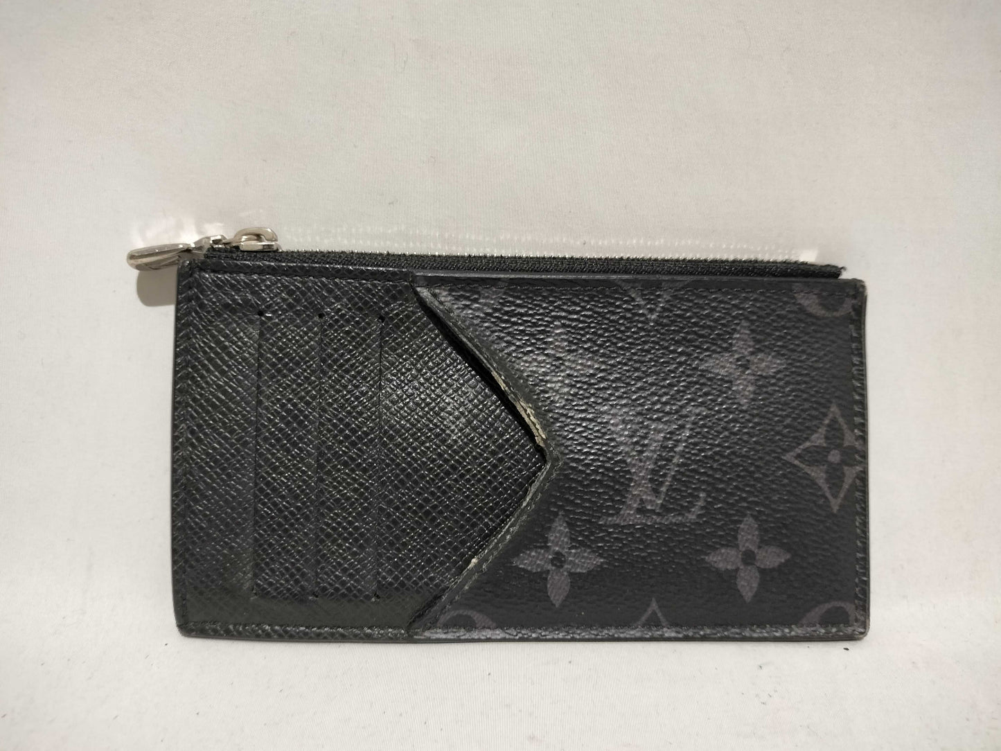 LOUIS VUITTON Monogram Eclipse Coin Card Holder Coin Case
