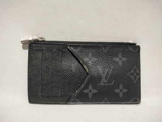 LOUIS VUITTON Monogram Eclipse Coin Card Holder Coin Case