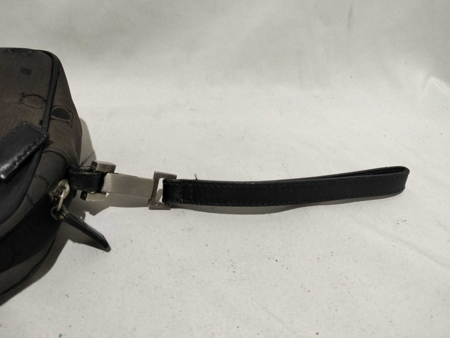 Salvatore Ferragamo Gancini Canvas Pouch Bag