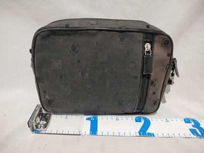 Salvatore Ferragamo Gancini Canvas Pouch Bag