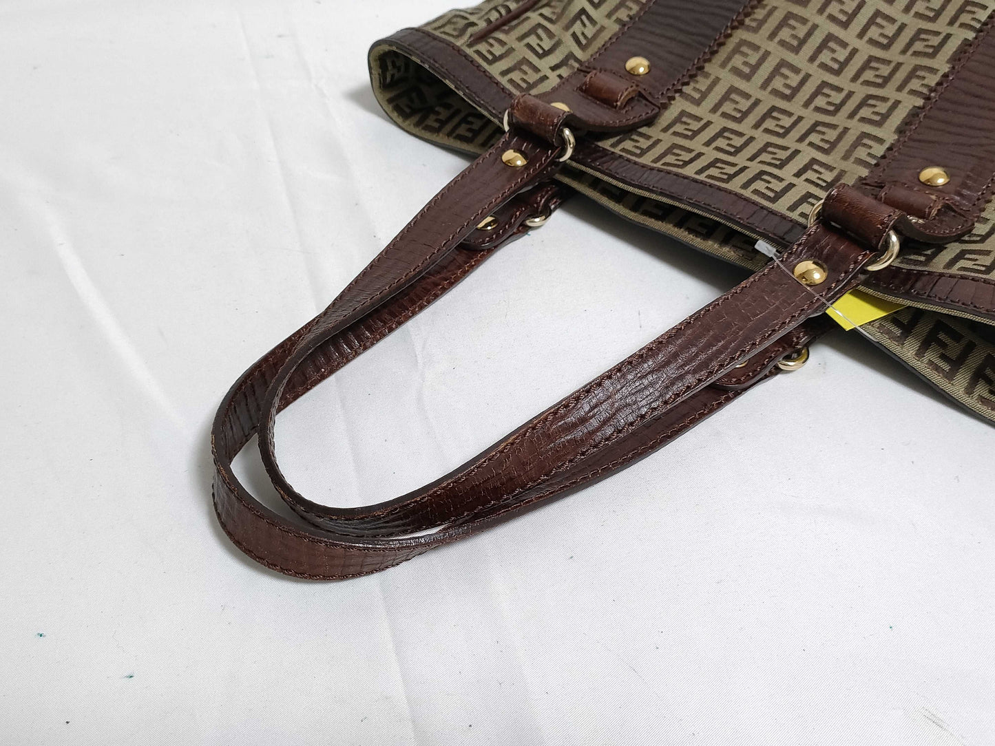 FENDI Zucca pattern hand tote leather tote bag