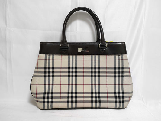 BURBERRY Nova Check Handbag Handbag