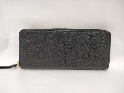 LOUIS VUITTON Monogram Empreinte M60171 Empreinte Portefeuille Clemence Noir Wallet