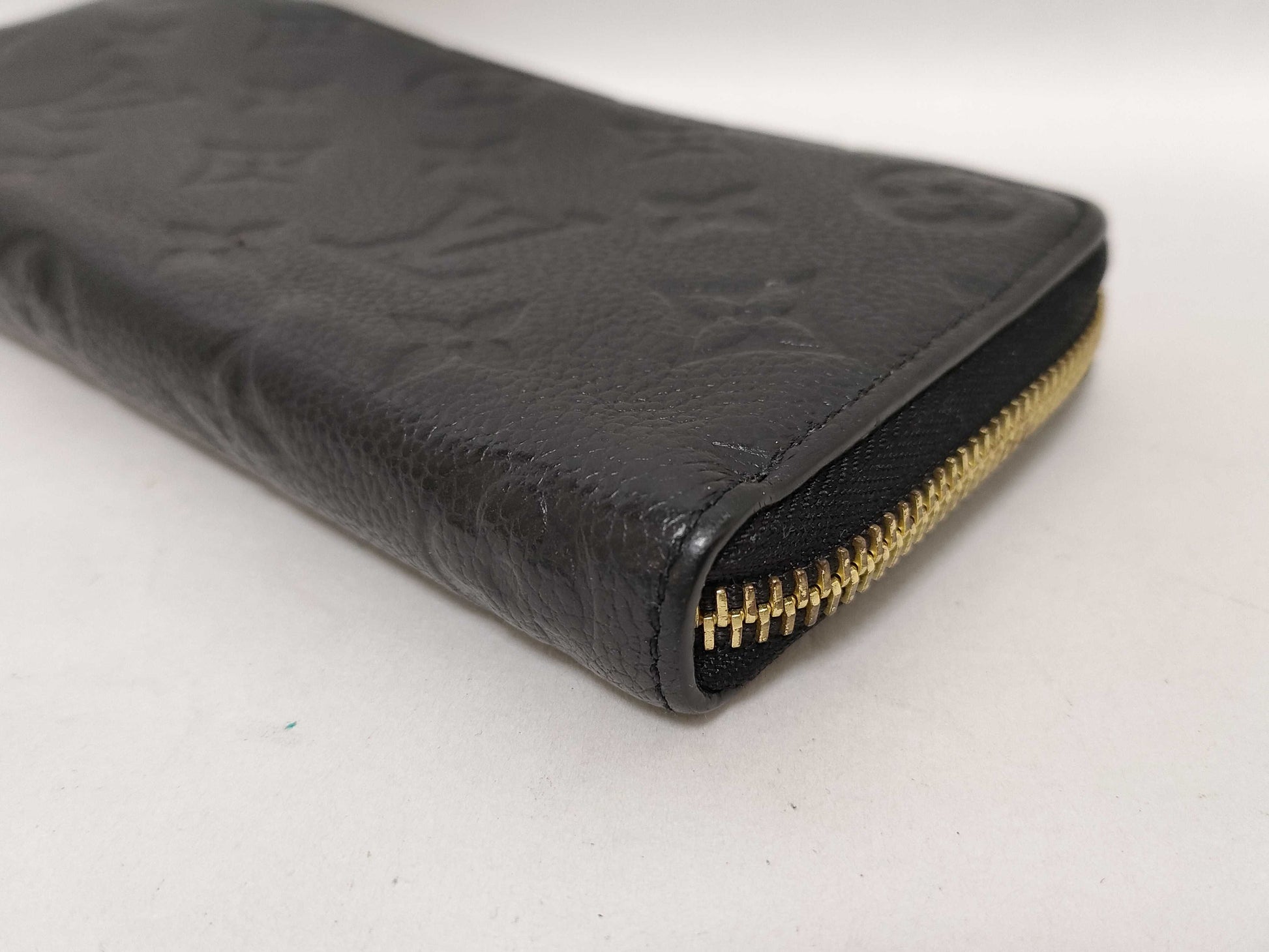 LOUIS VUITTON Monogram Empreinte M60171 Empreinte Portefeuille Clemence Noir Wallet