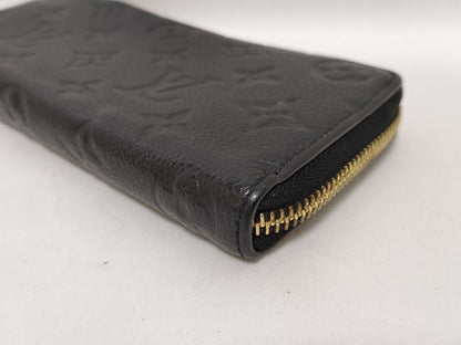 LOUIS VUITTON Monogram Empreinte M60171 Empreinte Portefeuille Clemence Noir Wallet