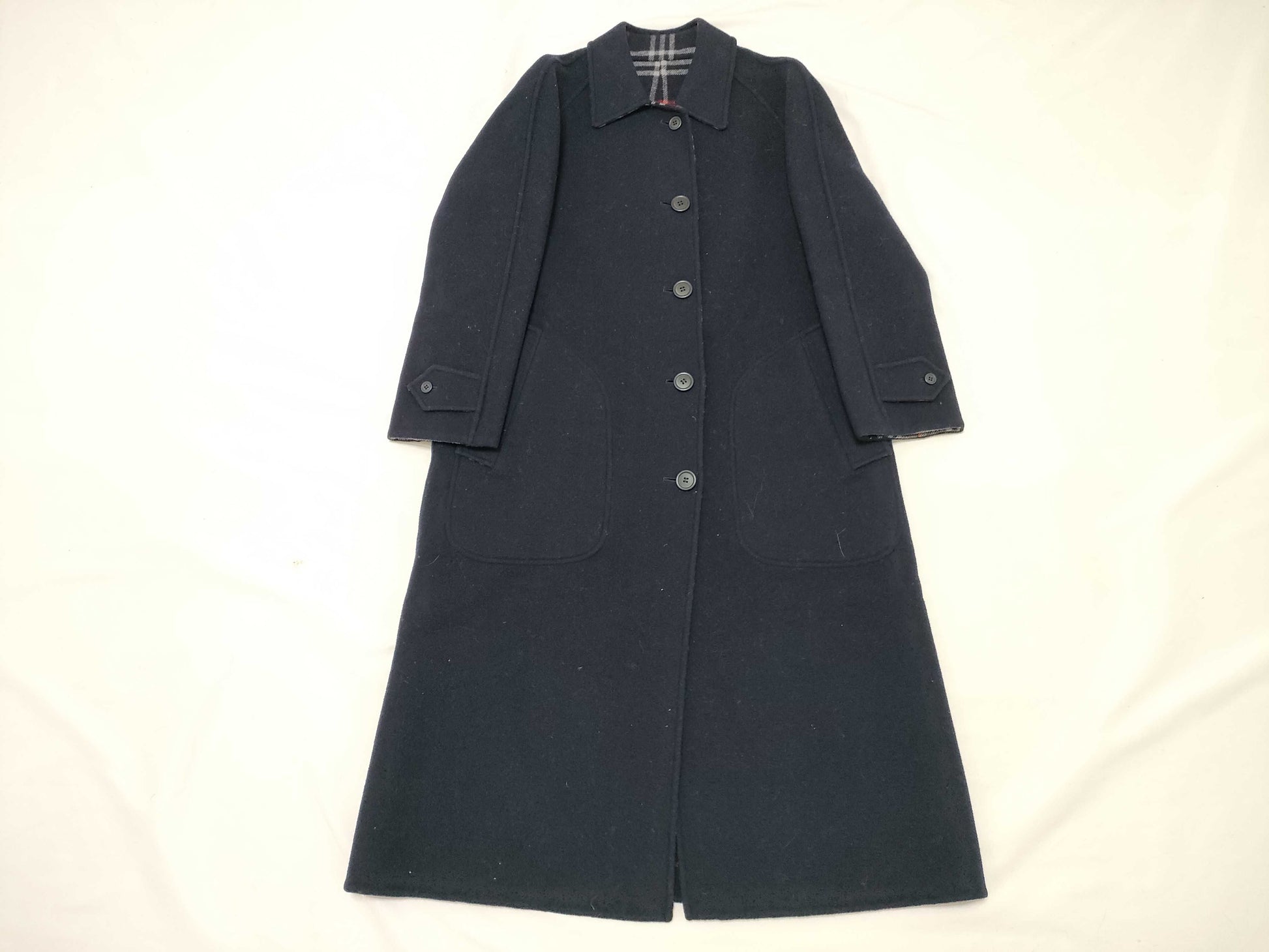 BURBERRY Nova Check Wool Reversible Coat