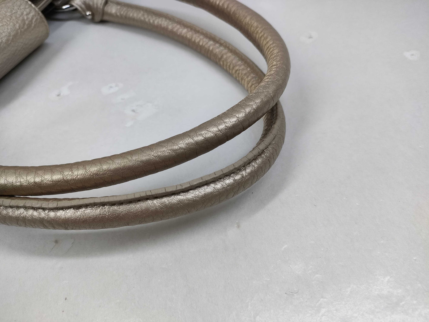 Salvatore Ferragamo Gancini Leather Tote Bag, Gold