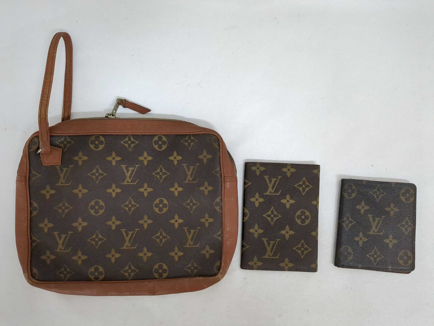LOUIS VUITTON Monogram Clutch Bag/Pass Case/Card Case Second Bag