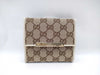 GUCCI GG Canvas White Wallet 112664 Complete