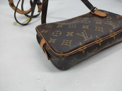 LOUIS VUITTON Monogram M51828 Pochette Marly Bandouliere Shoulder Bag