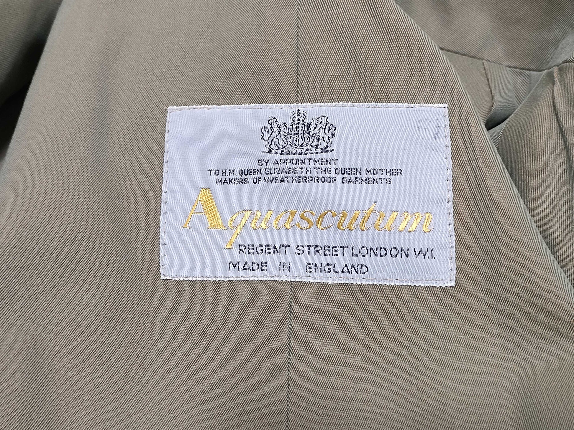 Aquascutum Check Green Coat