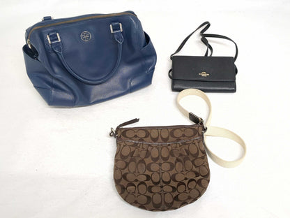 COACH Signature Tory Burch 3-Piece Shoulder Bag Set