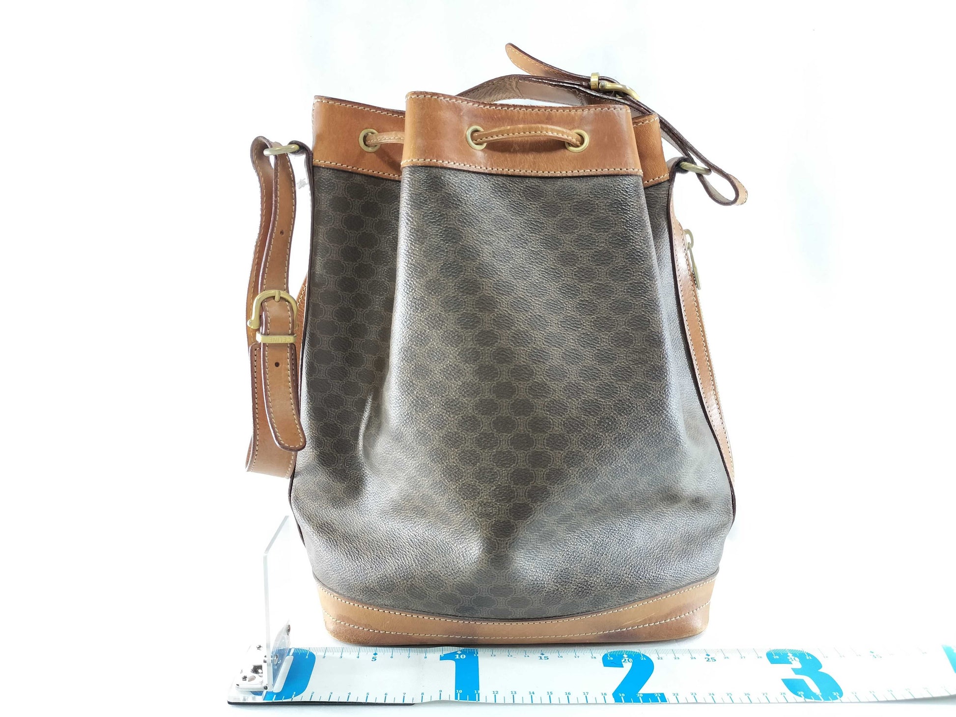 CELINE Drawstring Shoulder Bag