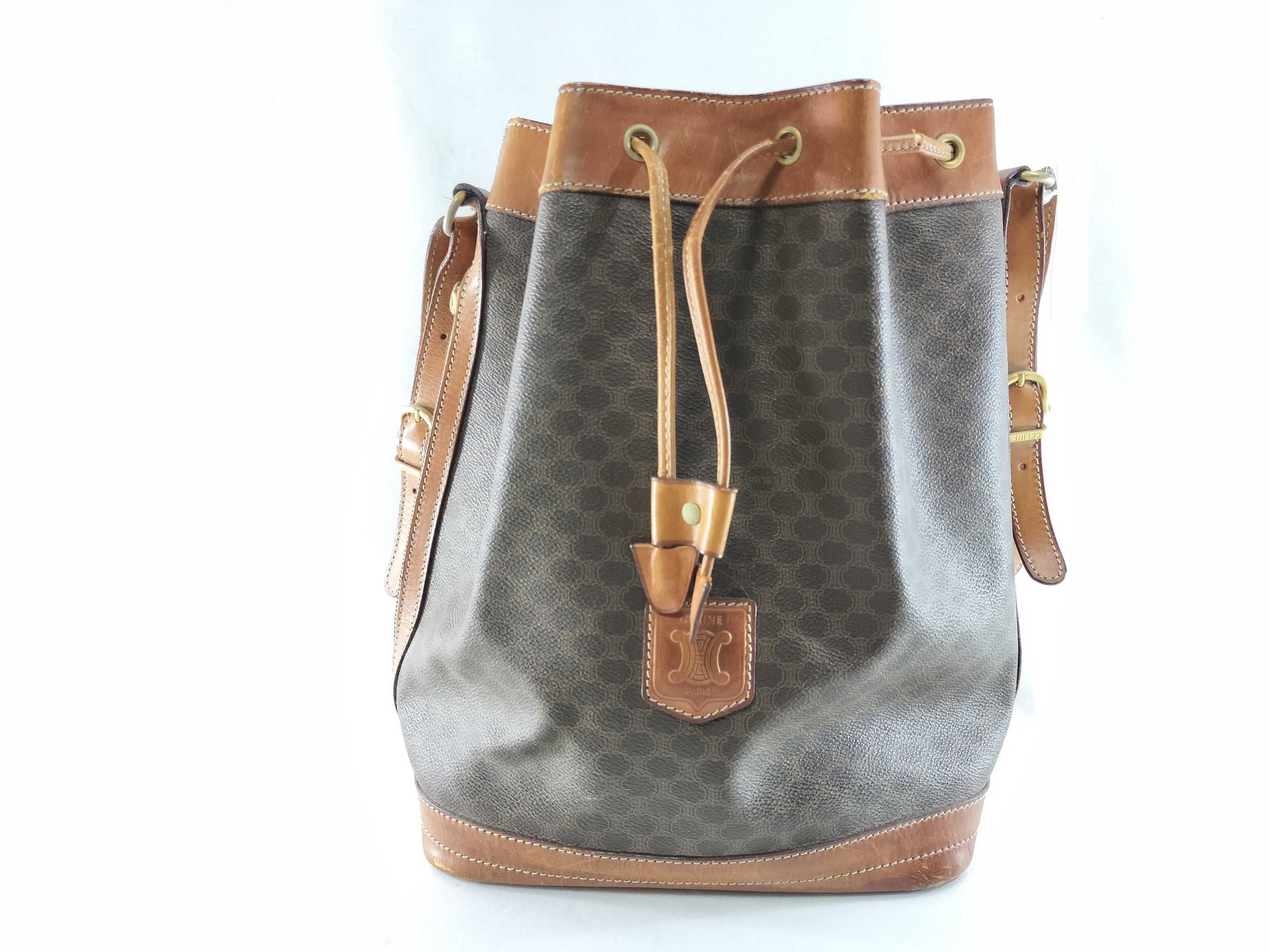 CELINE Drawstring Shoulder Bag