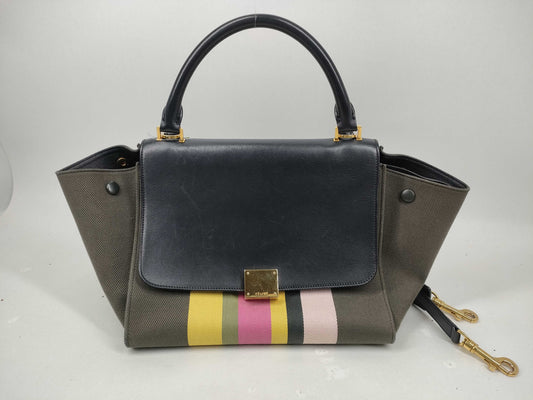 CELINE Canvas 2-Way Handbag